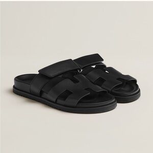 Hermes Chypre sandal Noir 40.5